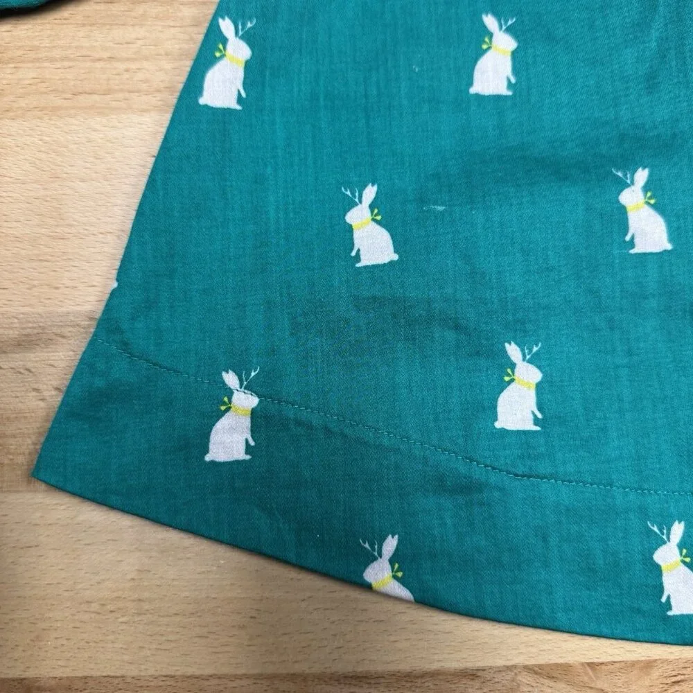 Baby Gap Girl Easter Bunny Printed 100% Cotton Blouse size 3-6 Months